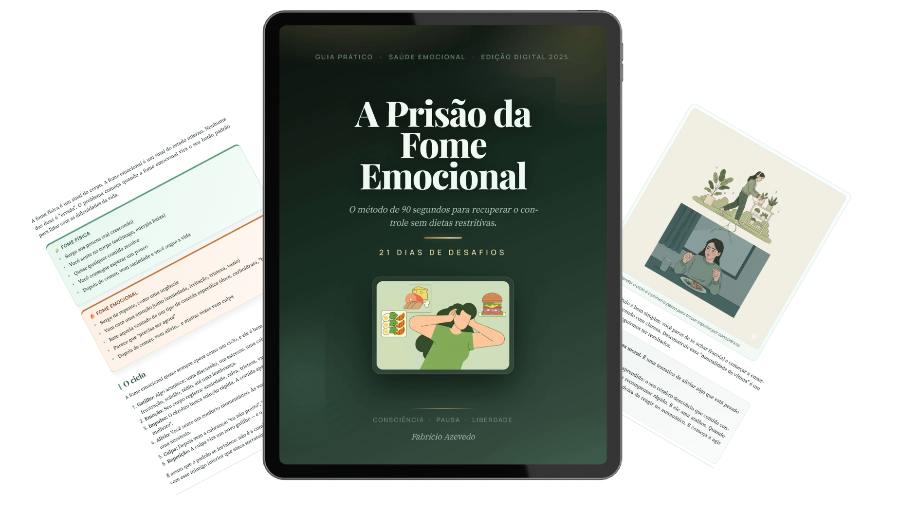 Capa do Livro Digital A Prisão da Fome Emocional: 21 Dias de Desafios